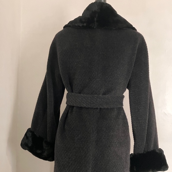 Giuliana Teso Mohair full-length coat - Picture 3 of 16